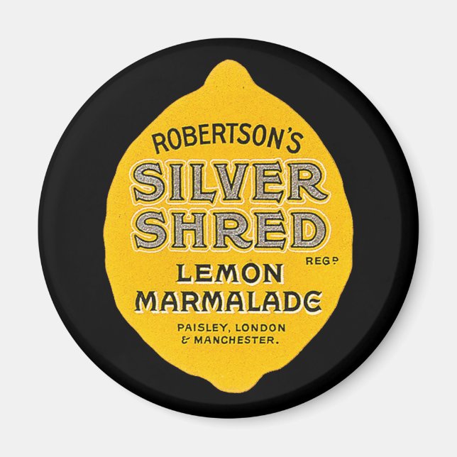 Vintage Lemon Marmalade Label Magnet (Front)