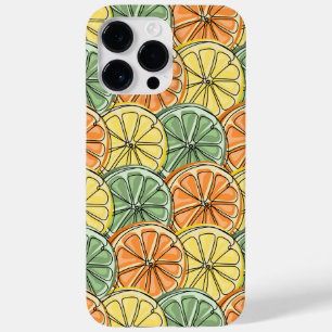 Vintage Lemon Pattern Case-Mate iPhone 14 Pro Max Case