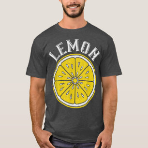 Vintage Lemon Slice Citrus Fruit Vegan Vegetarians T-Shirt