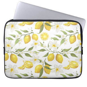 Vintage Lemon Tree Pattern Laptop Sleeve
