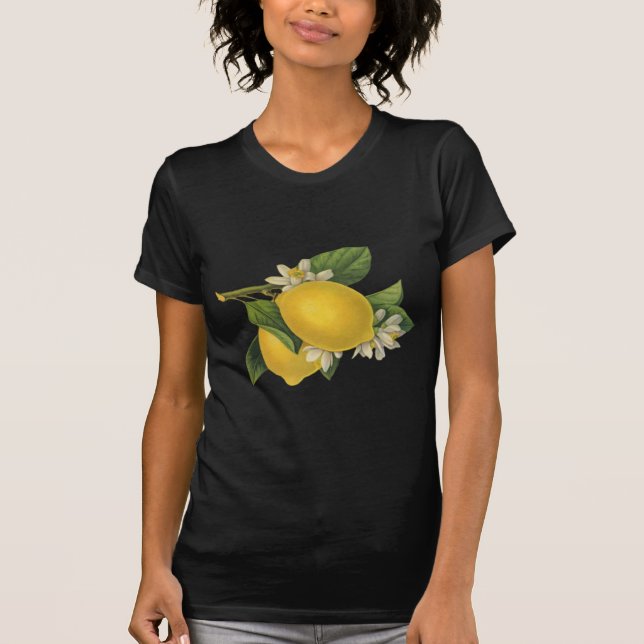 Vintage Lemons Illustration T-Shirt (Front)