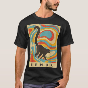 Vintage Lemur Lover Animal Retro Style T-Shirt