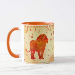 Vintage Leo Zodiac Traits Customised  Mug