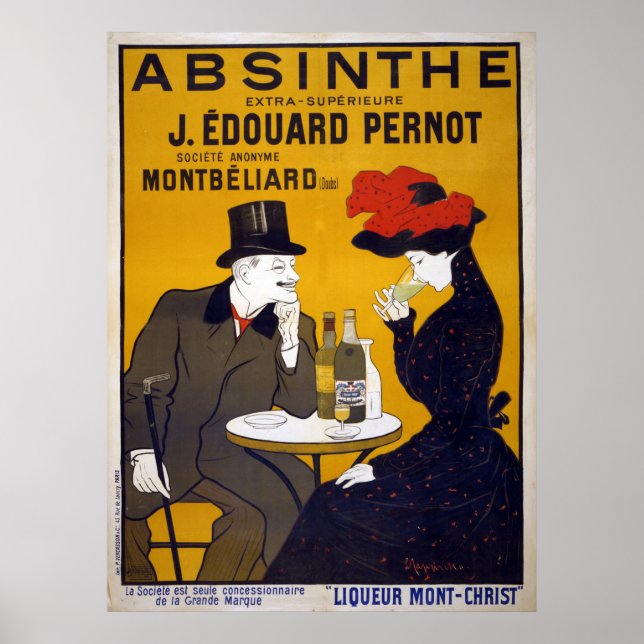 Vintage Leonetto Cappiello Absinthe Ad Poster (Front)