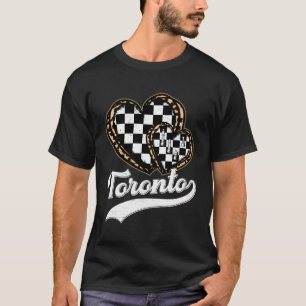 Vintage Leopard Heart Toronto Chess Lover Men Wome T-Shirt