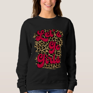 Vintage Leopard Let's Go Girls Western Cowgirls Sweatshirt