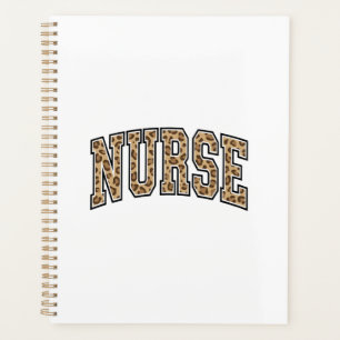 Vintage Leopard Nurse Varsity Shirt Design_1 Planner