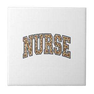Vintage Leopard Nurse Varsity Shirt Design_1 Tile