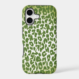 Vintage Leopard Print Skin Fur with Green