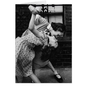 Vintage Lesbian Dance Partners Greeting Card