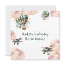 Vintage Let the Adventure Begin Baby Boy Shower