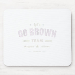 Vintage Lets Go Brown Team Summer Camp Team Colour Mouse Mat