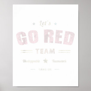 Vintage Lets Go Red Team War Game Competition Summ Poster