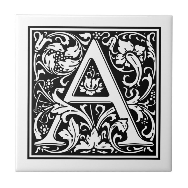Vintage Letter "A" Tile (Front)