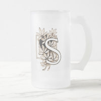 Vintage Letter 'S' Collage - Mug