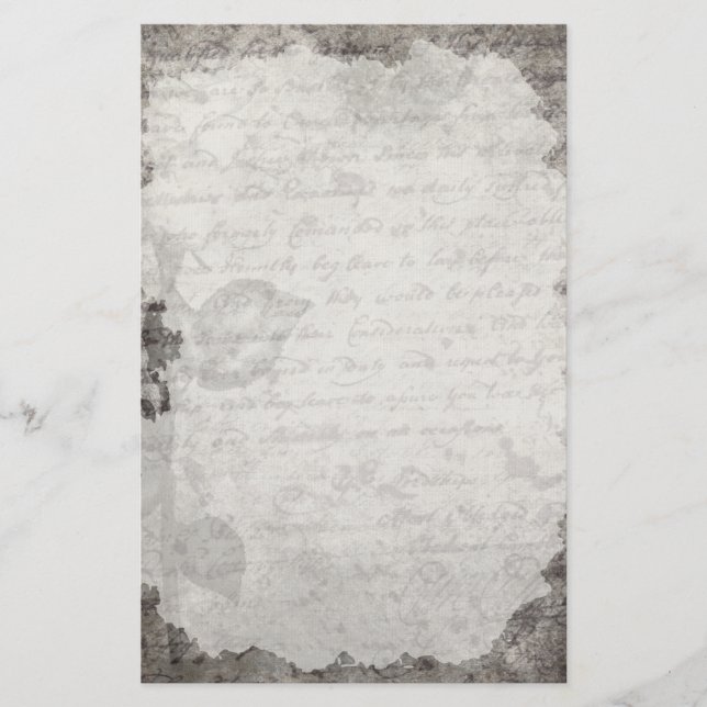 Vintage Letter  Stationery (Front)