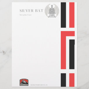 Vintage letterhead, train stationary custom letterhead
