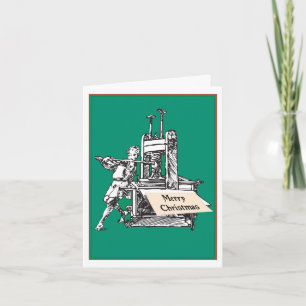 Vintage Letterpress Christmas Card