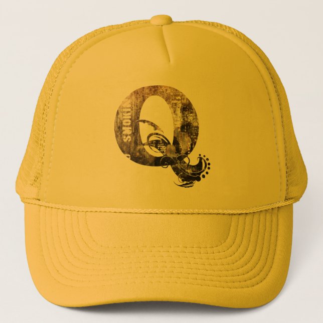 Vintage Letters Q - Hat (Front)