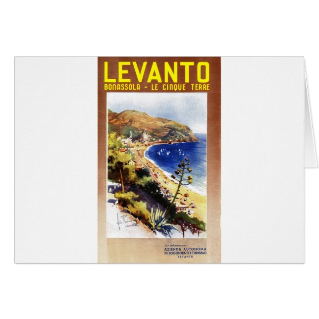 Vintage Levanto Genova Italy Tourism (Front Horizontal)