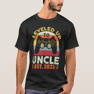 Vintage Leveling Up To Uncle 2023 New Great Uncle T-Shirt