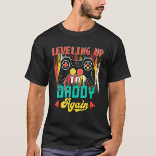 Vintage Levelling Up To Daddy Again Gamer Expectin T-Shirt