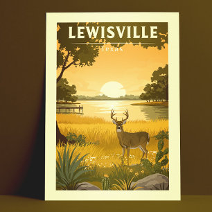 Vintage Lewisville Texas Postcard
