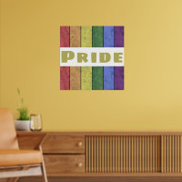 Vintage LGBT flag distressed black w text Pride