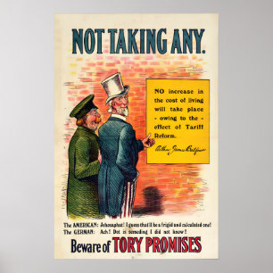 Vintage Liberal Party Election Poster Beware of