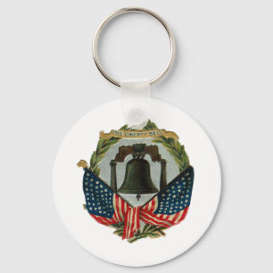 Vintage Liberty Bell Key Ring