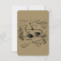 Vintage Libra Constellation Hevelius Style