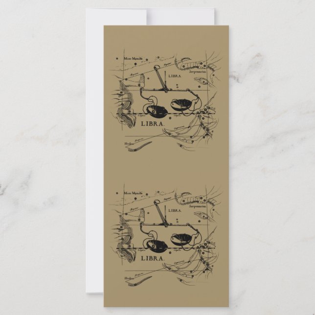 Vintage Libra Constellation Hevelius Style (Front)