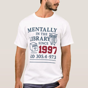Vintage Library Aesthetic - Book Lover’s Retro Tee