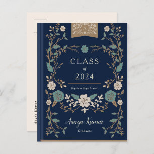 Vintage Library Book Graduation Photo Announcement