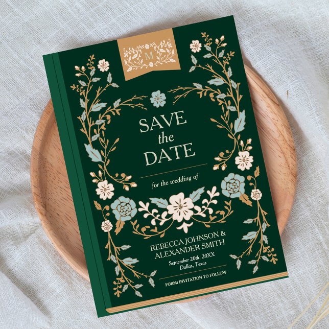 Vintage Library Book Save the Date (Creator Uploaded)