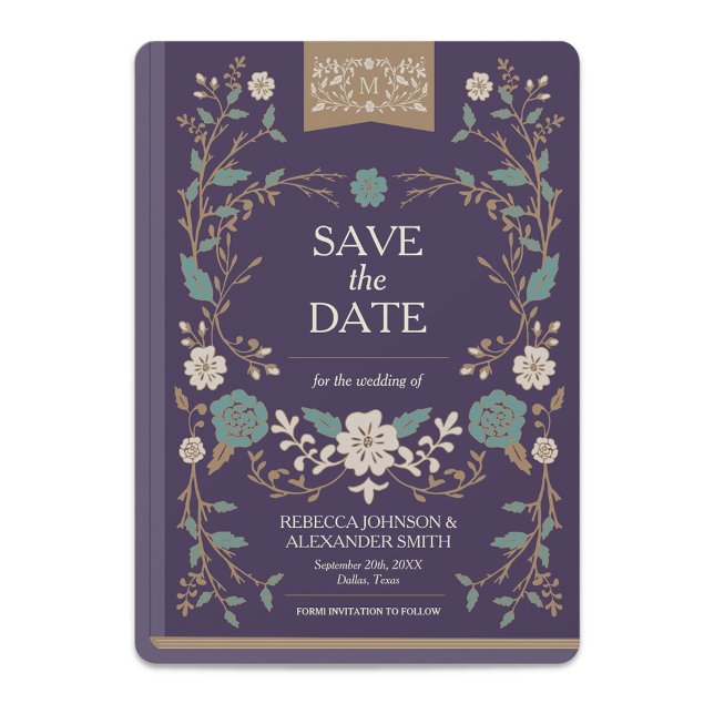 Vintage Library Book Save the Date (Creator Uploaded)