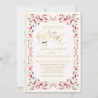 Vintage Library Book Story Fairy Tale Wedding