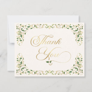 Vintage Library Book Story Fairy Tale Wedding Thank You Card