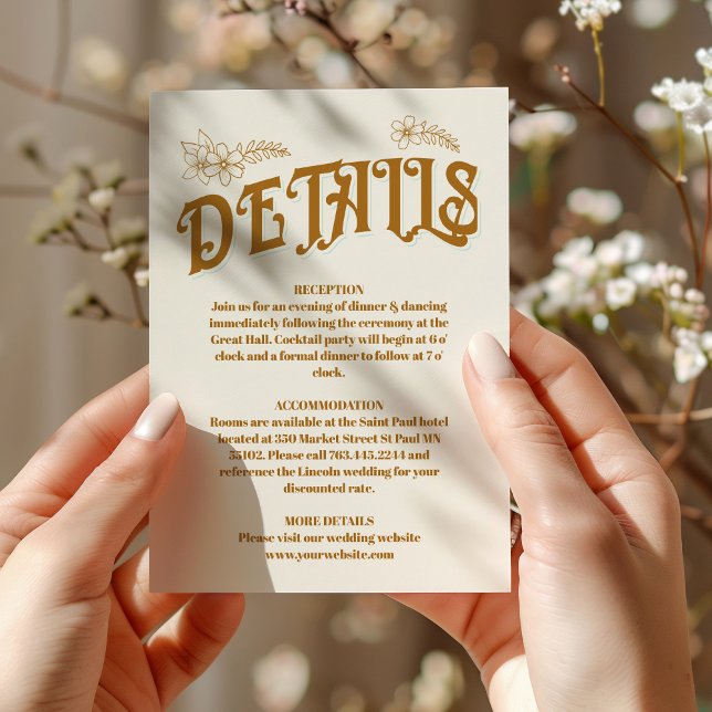 Vintage Library Book Wedding Enclosure Card (Creator Uploaded)