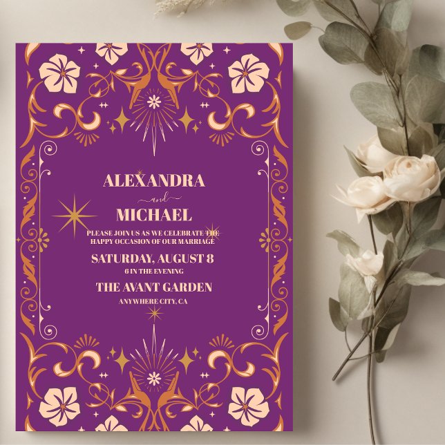 Vintage Library Book Wedding Invitation (Creator Uploaded)