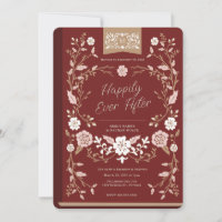 Vintage Library Book Wedding Reception