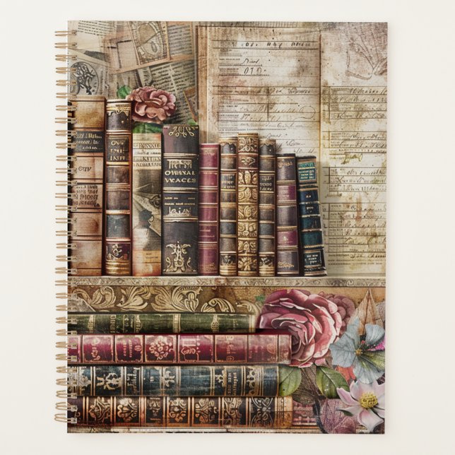 Vintage Library Planner (Front)