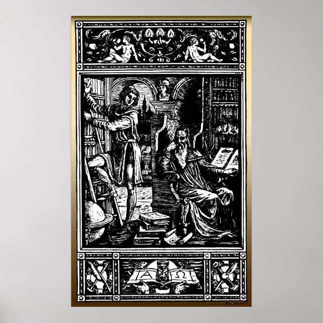 Vintage Library Poster (Front)