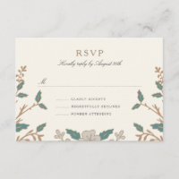 Vintage Library RSVP Card