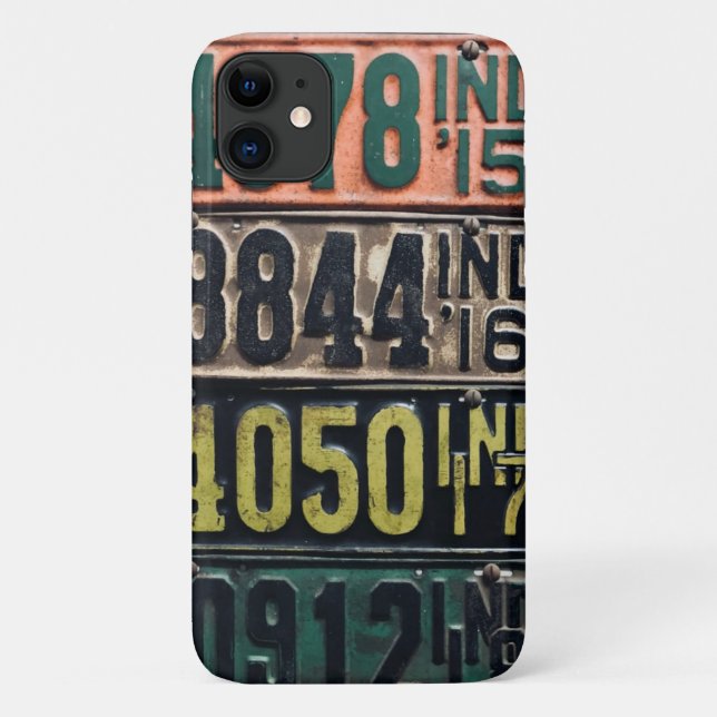 Vintage License Plates Case-Mate iPhone Case (Back)