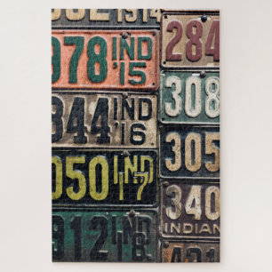 Vintage License Plates Jigsaw Puzzle