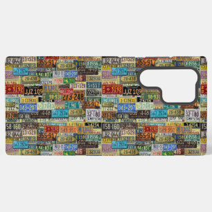 Vintage License Plates Samsung Galaxy Case