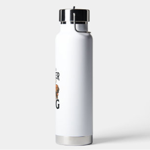 Vintage Life Is Better With a Dog Vector Design_1 Water Bottle