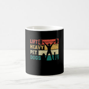 Vintage Lift Heavy Pet Dogs Funny Fitness Coffee Mug