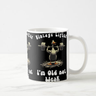 Vintage Lifter I'm Old Not Weak Fitness Gym Workou Coffee Mug